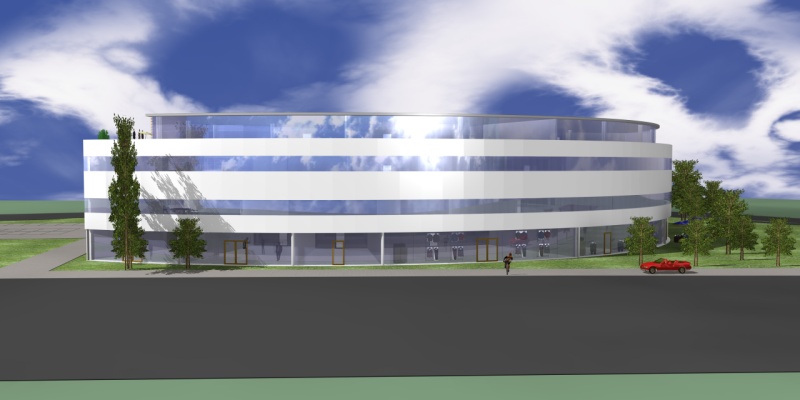 vVisualisierung Rendering fr Wettbewerb, erstellt mit Allplan 3D aus 2D Vorlagen, gerendert mit Maxon Cinema4D
